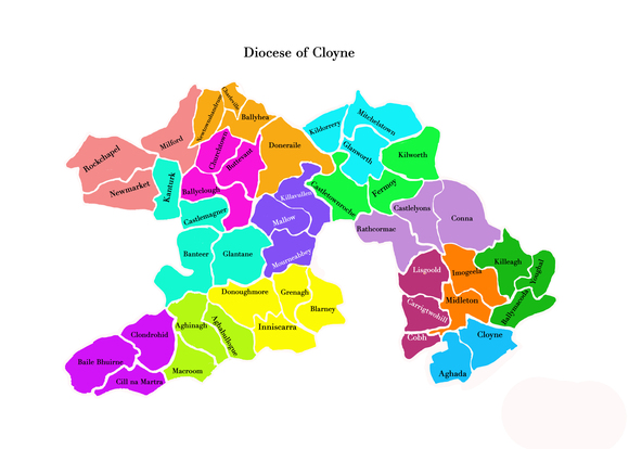 Map of Pastoral Areas Cloyne
