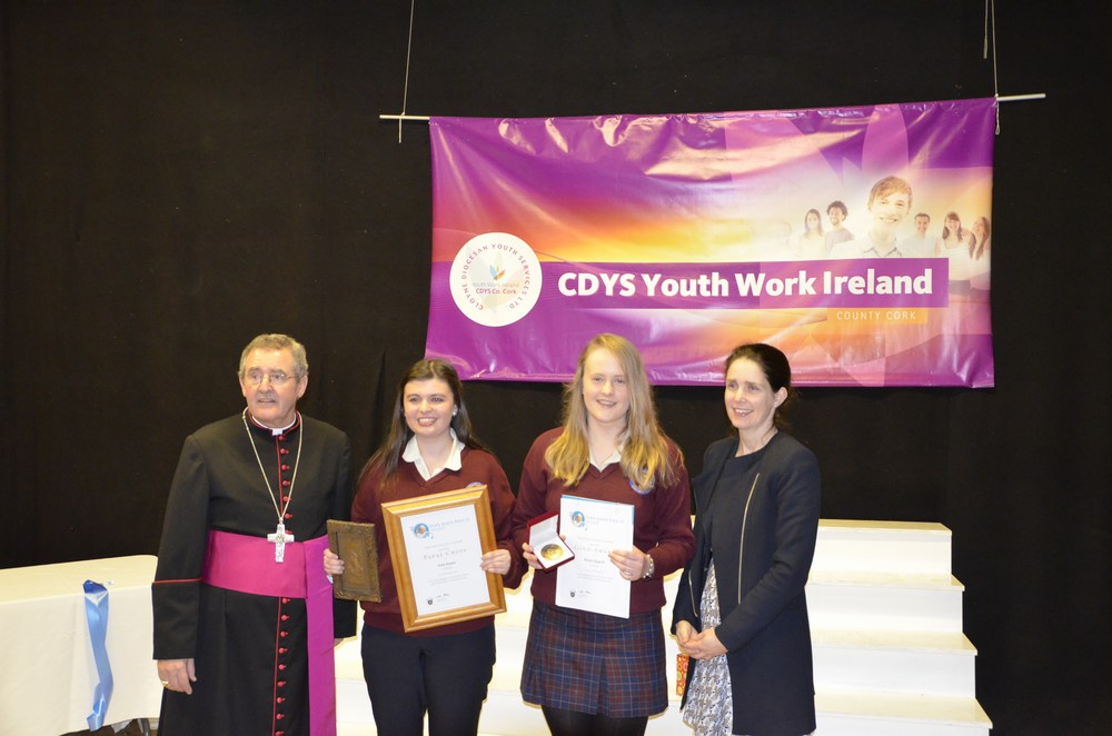 Presentation Convent Secondary School Mitchelstown with Bishop Crean and Ms Kent